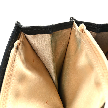 Chanel Lambskin Camellia Embossed Yen Wallet Black 8 of 8