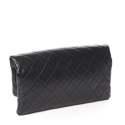 Chanel Caviar Quilted CC Beauty Clutch Black 3 of 7
