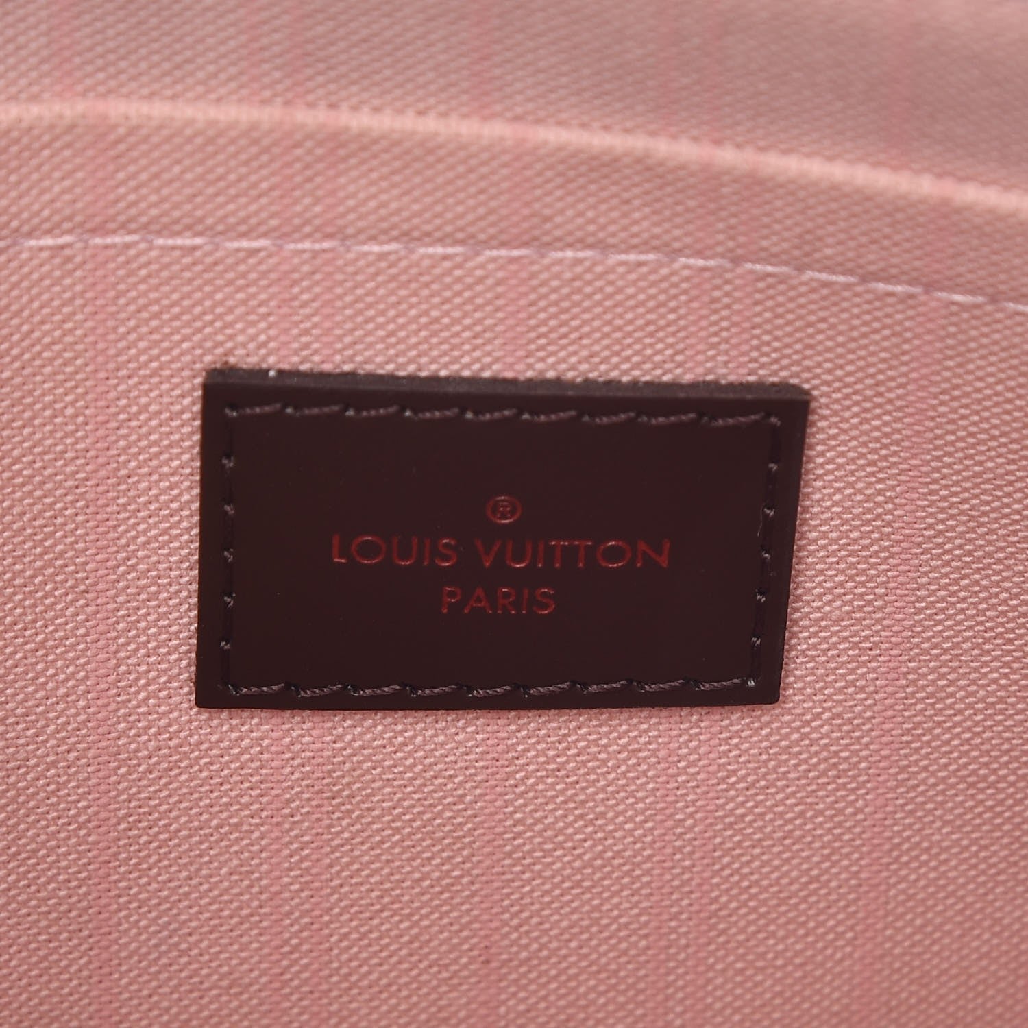 Louis Vuitton Damier Ebene Neverfull MM GM Pochette Rose Ballerine 6 of 10