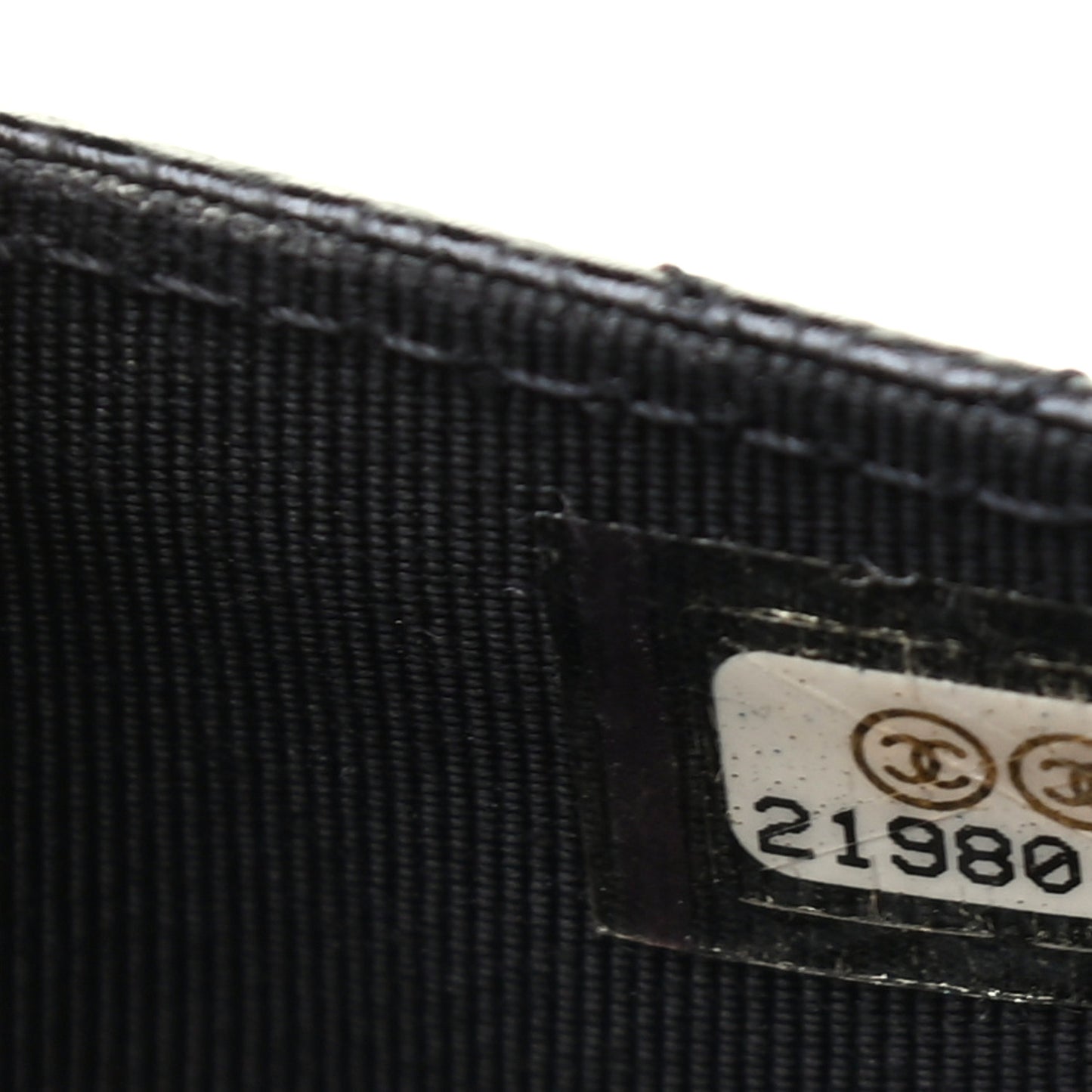 Caviar Quilted Flap Card Holder Black