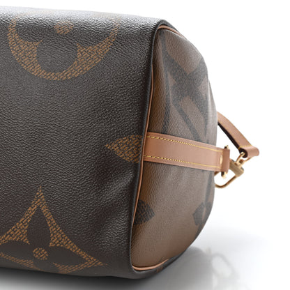 Louis Vuitton Reverse Monogram Giant Speedy Bandouliere 30 9 of 9