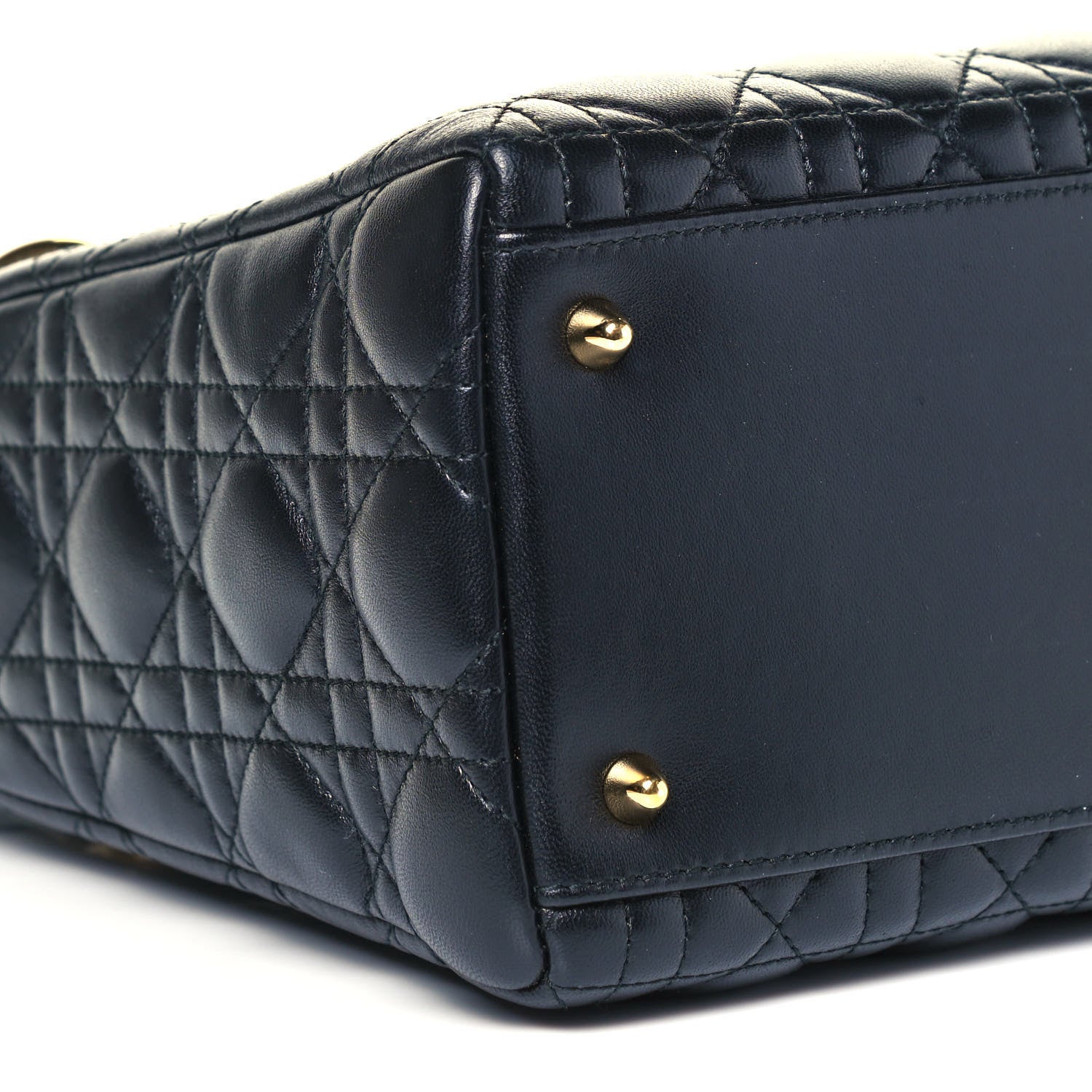 Christian Dior Lambskin Cannage Medium Lady Dior Black 5 of 10