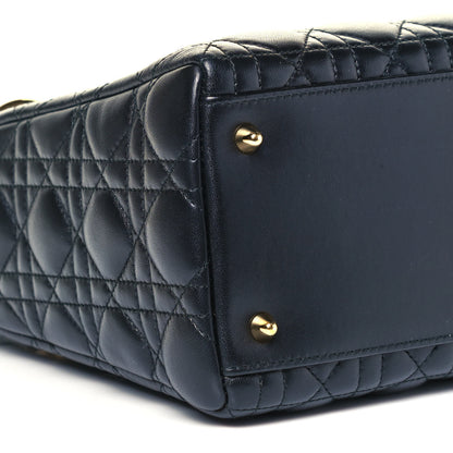 Christian Dior Lambskin Cannage Medium Lady Dior Black 5 of 10