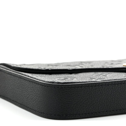 Louis Vuitton Empreinte Pochette Felicie Chain Wallet Black 8 of 9