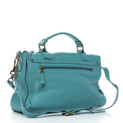 Proenza Schouler Lambskin Medium PS1 Satchel Lagoon 2 of 12