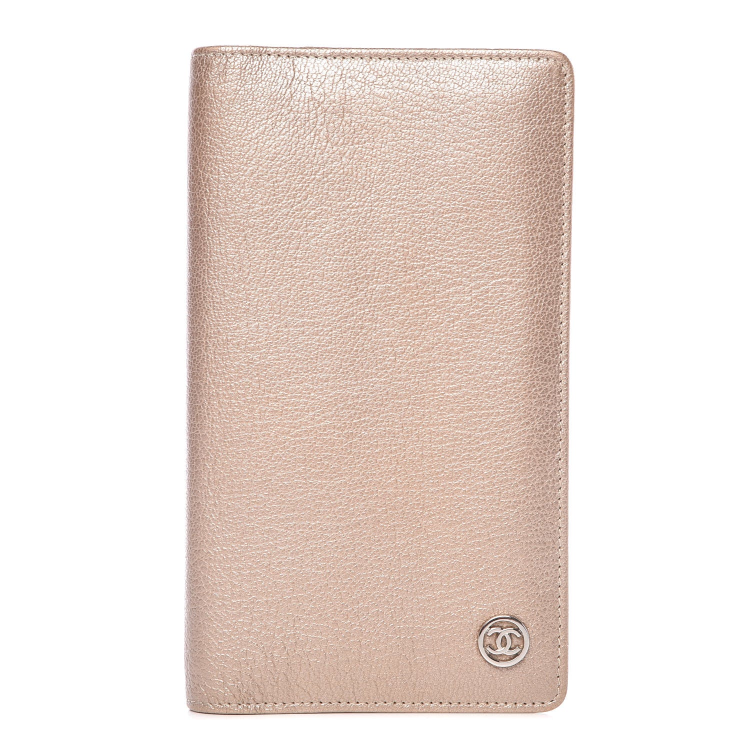 Chanel Metallic Calfskin Yen Wallet Gold 1 of 9