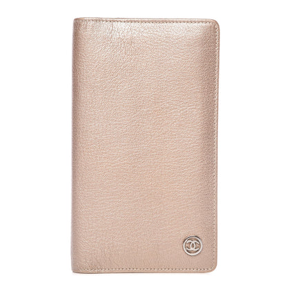 Chanel Metallic Calfskin Yen Wallet Gold 1 of 9