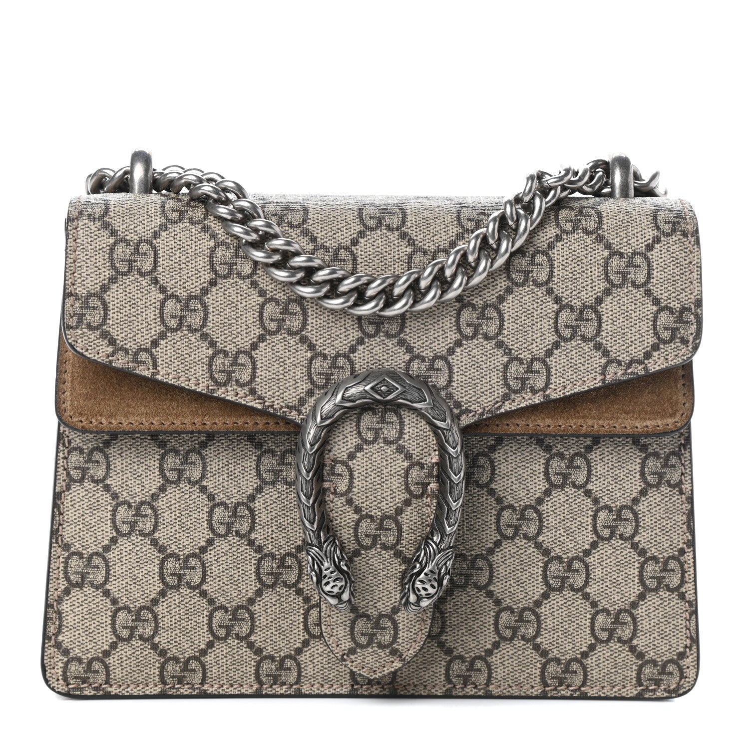 Gucci GG Supreme Monogram Mini Dionysus Shoulder Bag Taupe 1 of 7