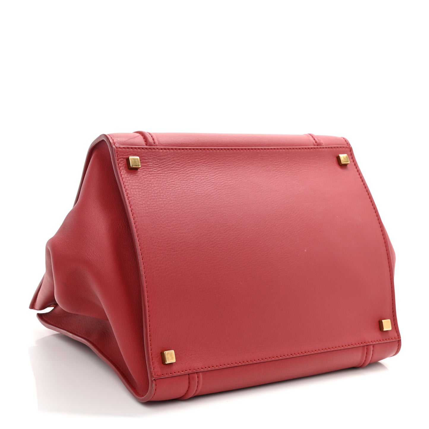 Supple Calfskin Medium Phantom Luggage Red
