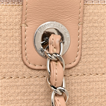 Chanel Mixed Fibers Medium Deauville Tote Beige 17 of 20