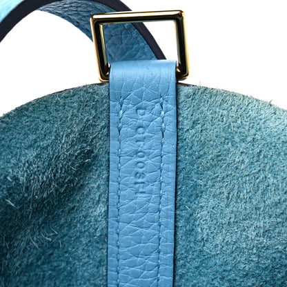 Hermes Taurillon Clemence Picotin Lock 18 PM Bleu Du Nord 7 of 10