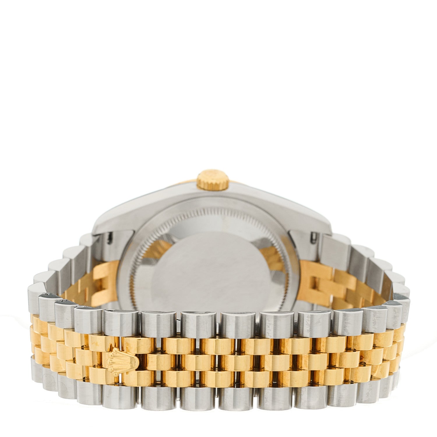 Rolex Stainless Steel 18K Yellow Gold Diamond Mother of Pearl 36mm Oyster Perpetual Datejust Watch 116243 3 of 4