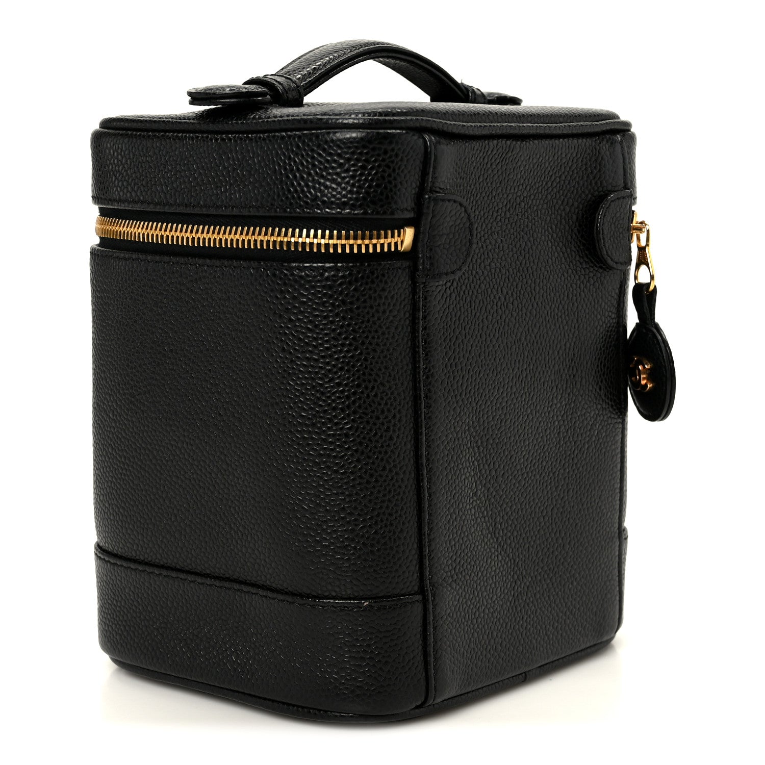 Chanel Caviar Vanity Cosmetic Case Black 1874959 – FASHIONPHILE