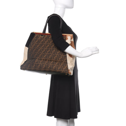 Fendi Calf Hair Zucca Large 2Jours Tote Tobacco Multicolor 2 of 12