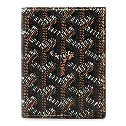 Goyard Goyardine Saint Marc Folding Card Case Black Gold 1 of 10
