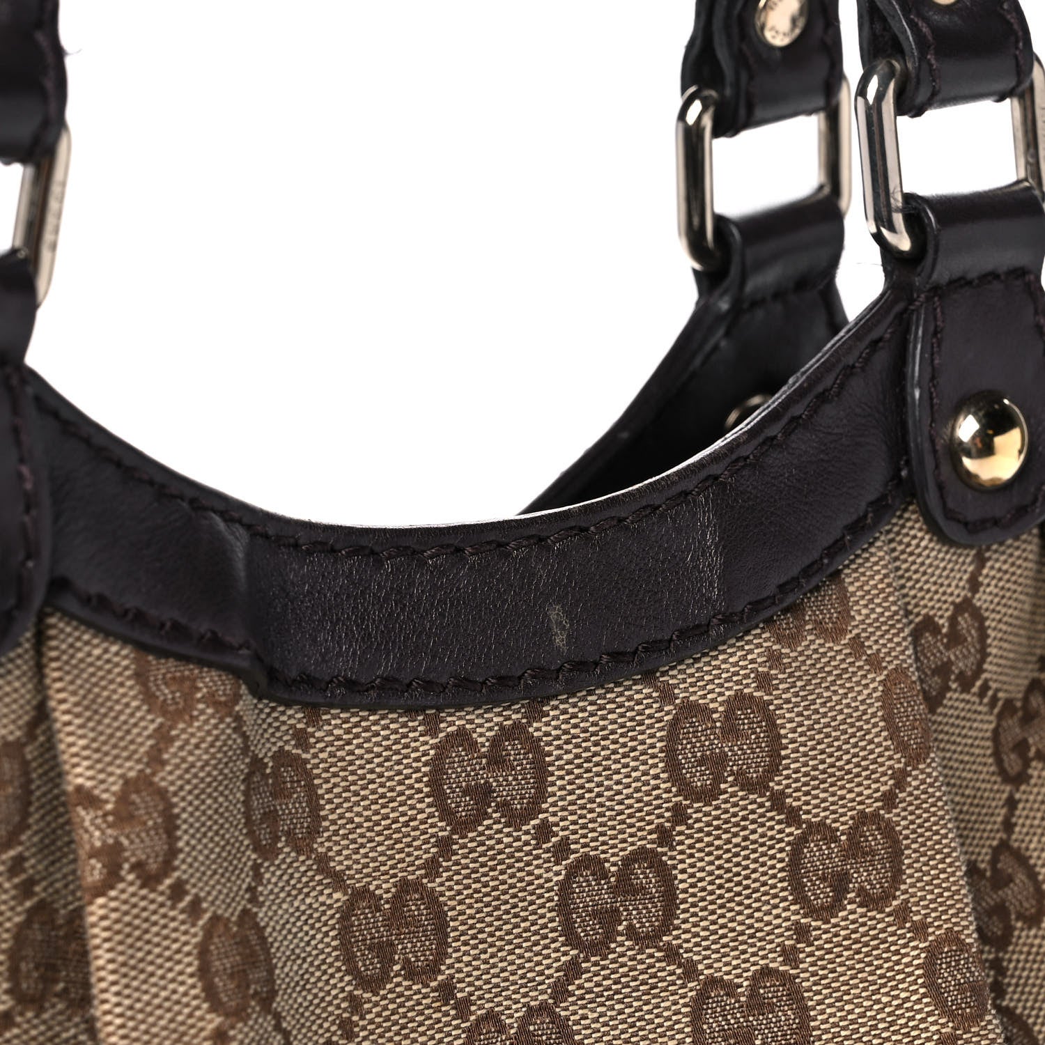 Gucci Monogram Medium Sukey Tote Dark Brown 8 of 16