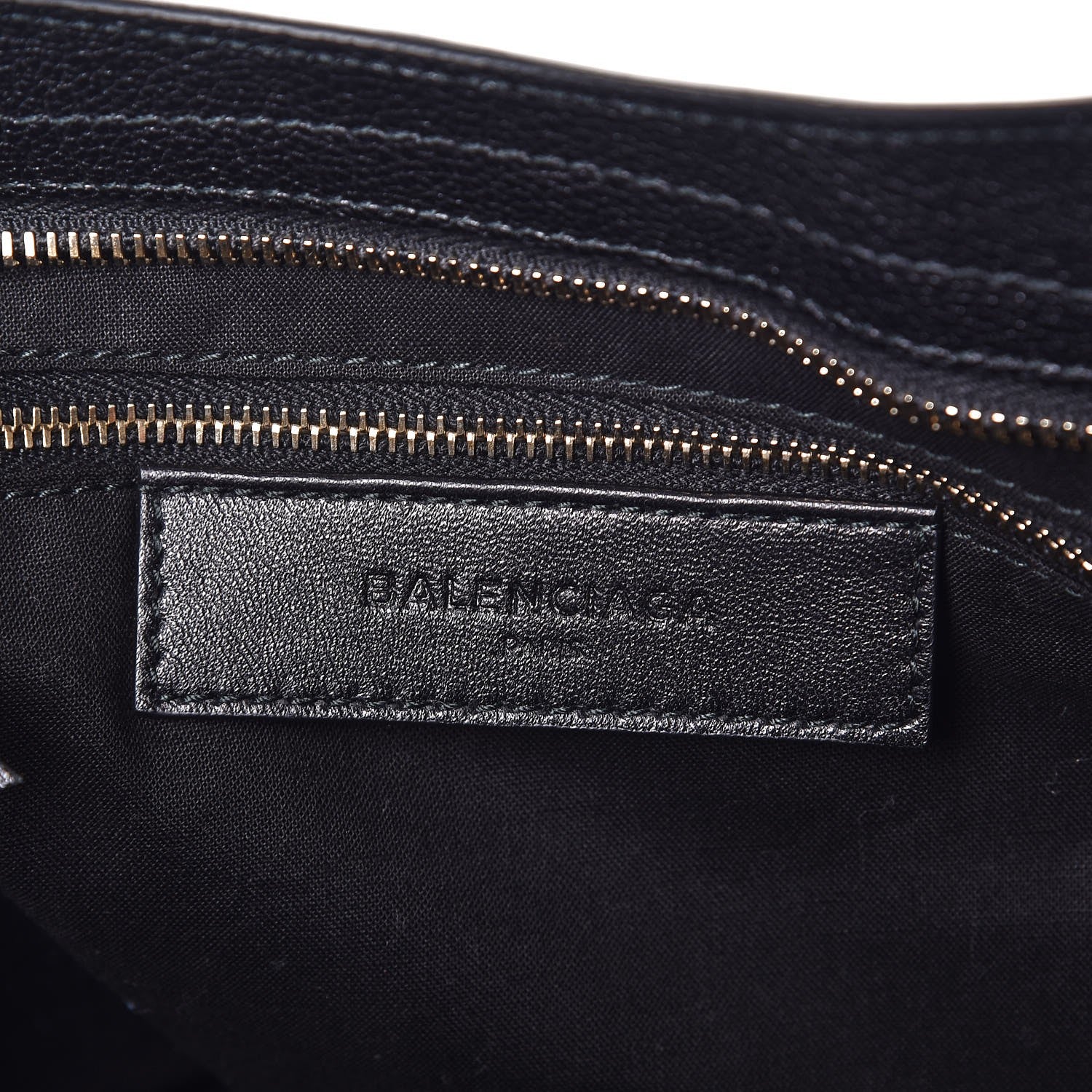 Balenciaga Chevre Gold Metallic Edge Hardware City Black 6 of 7