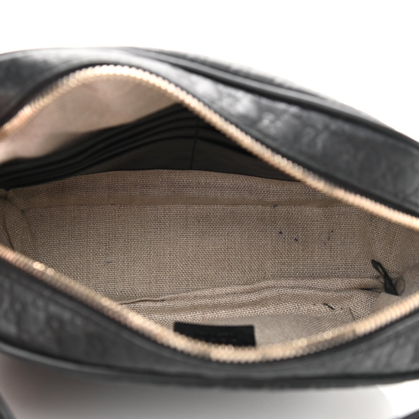 Microguccissima Mini Bree Messenger Bag Black