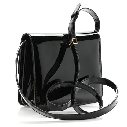 Fendi Vitello Vernice Mou Karligraphy Crossbody Bag Black 3 of 11