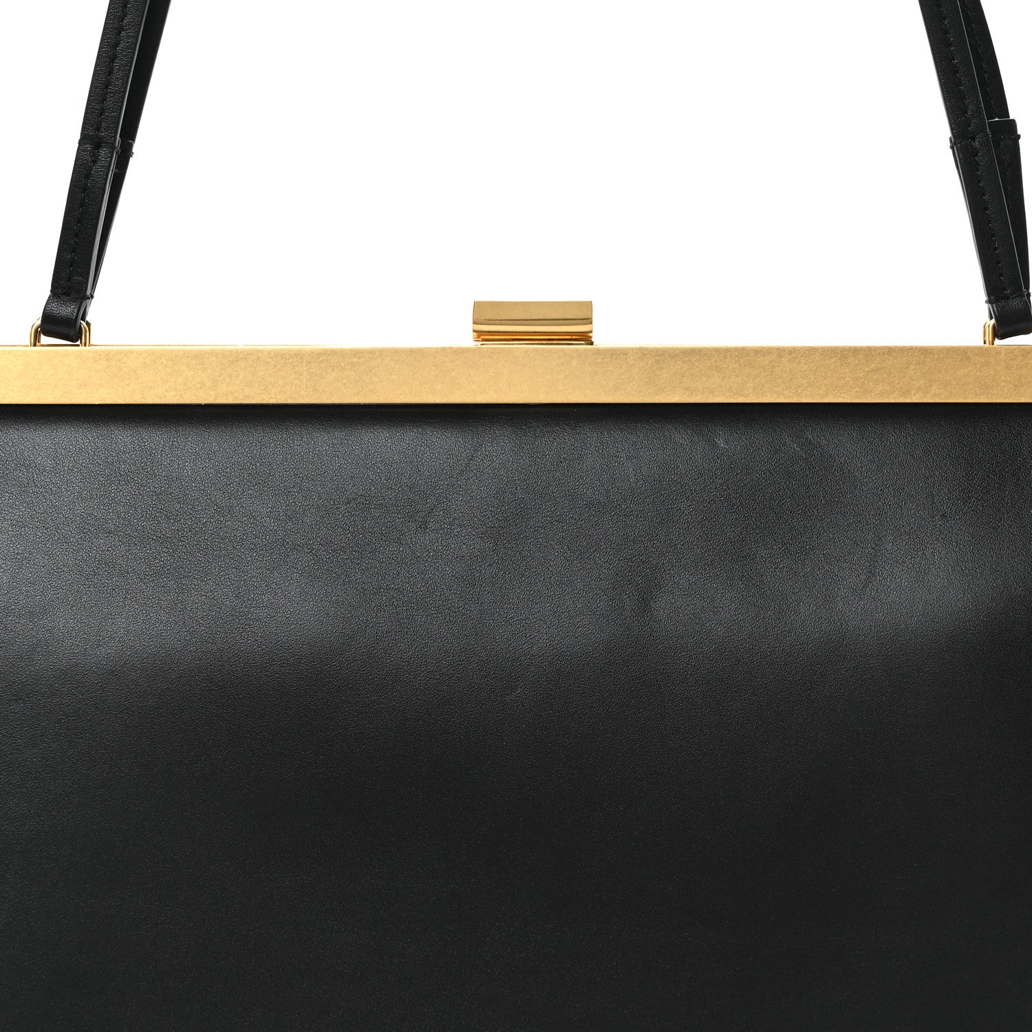 Celine Patina Box Calfskin Medium Clasp Bag Black 8 of 10