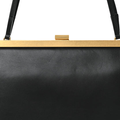 Celine Patina Box Calfskin Medium Clasp Bag Black 8 of 10