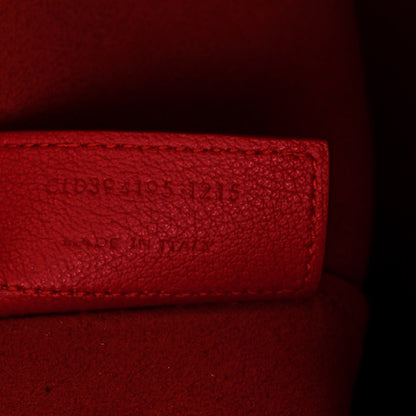 Saint Laurent Calfskin Large Shopping Tote Rouge Eros 8 of 13