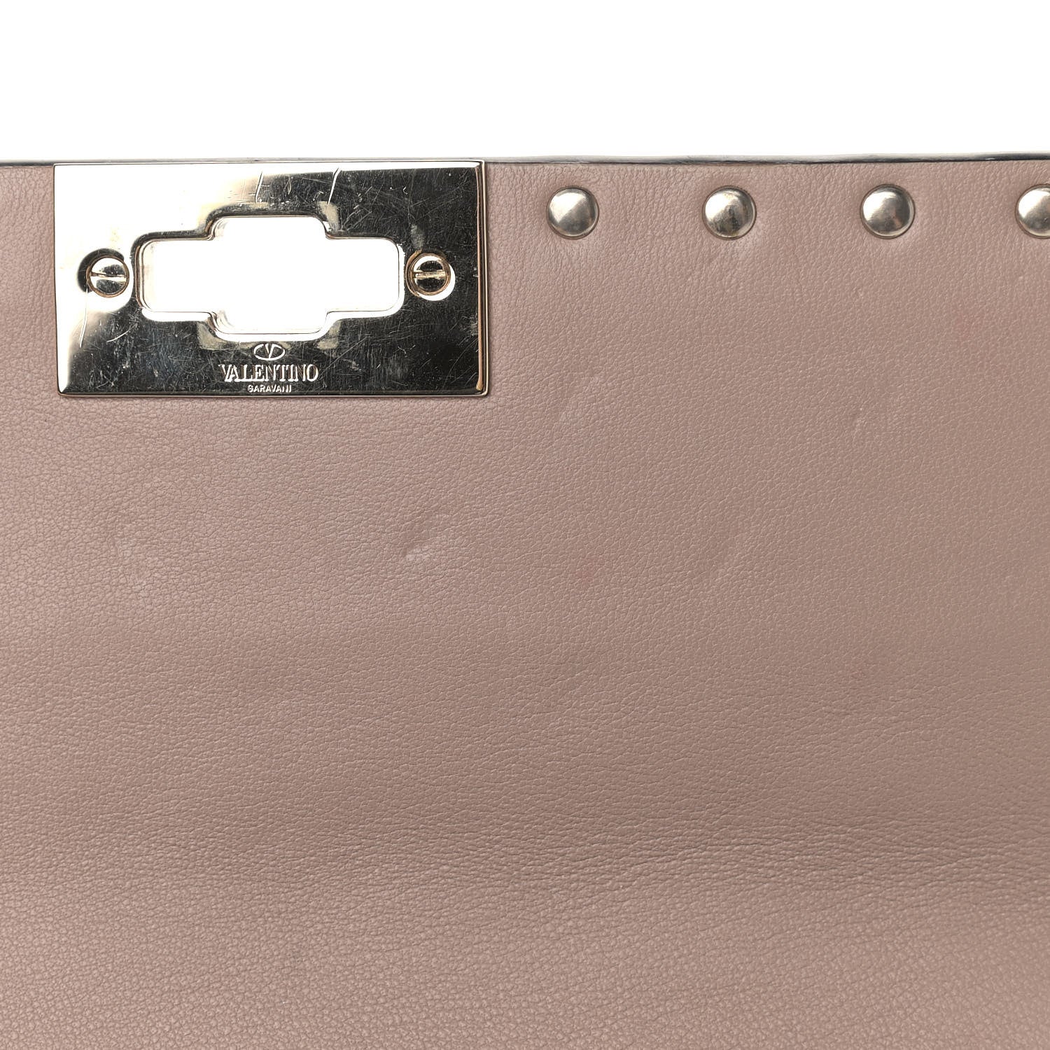 Valentino Garavani Nappa Medium Rockstud Spike Shoulder Bag Poudre 12 of 12