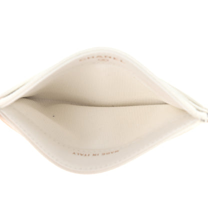 Chanel Caviar Quilted Card Holder White 5 of 9