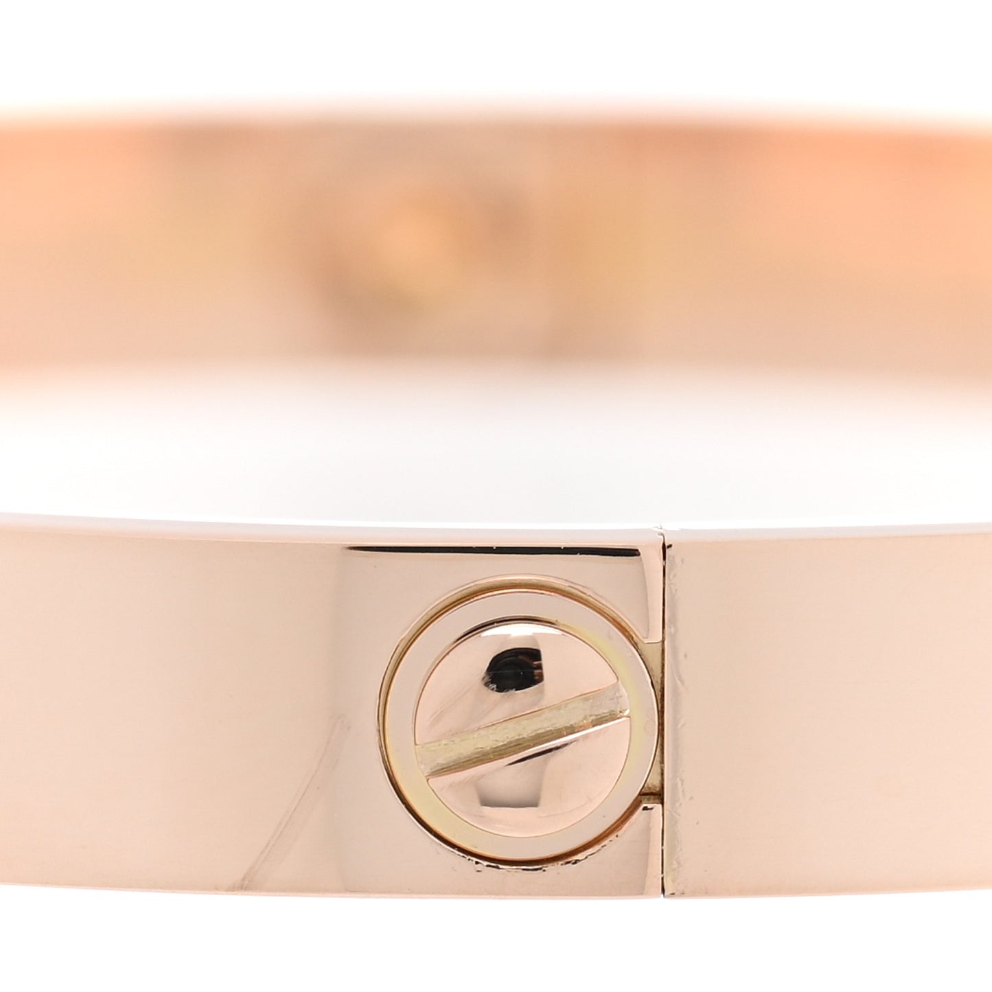 18K Pink Gold 10 Diamond LOVE Bracelet 17