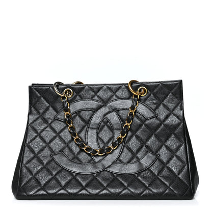 Chanel Caviar Quilted Grand Timeless Tote GTT Black 1 of 10