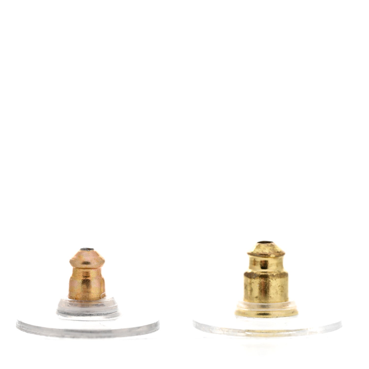 Chanel Metal CC Single Bead Drop Earrings Gold 4 of 8