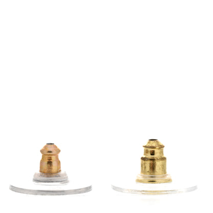 Chanel Metal CC Single Bead Drop Earrings Gold 4 of 8