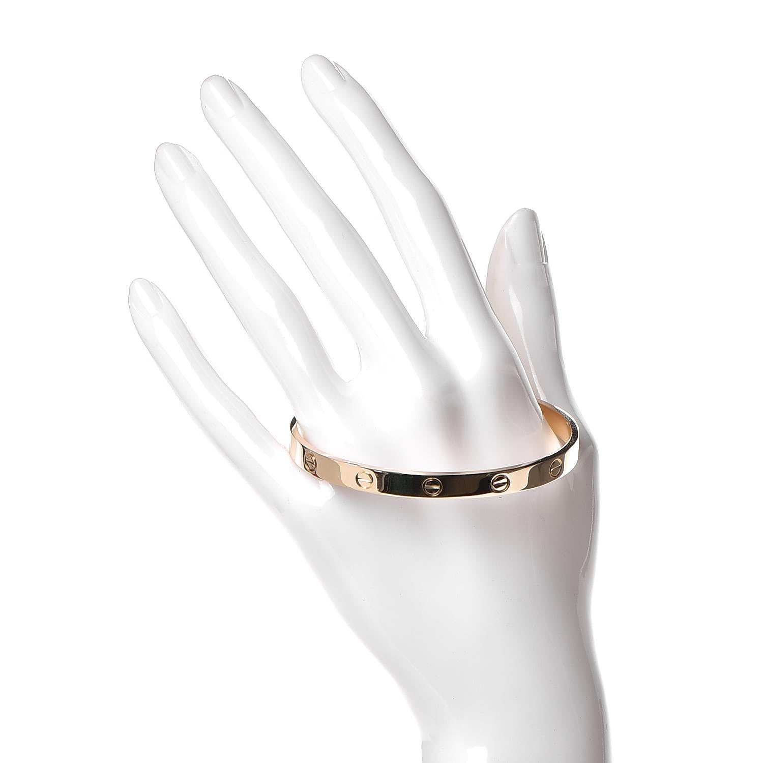 Cartier 18K Yellow Gold LOVE Cuff Bracelet 19 2 of 8