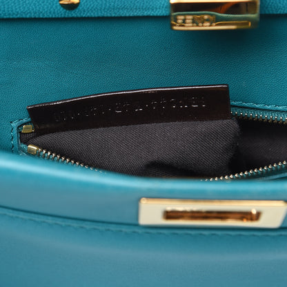 Fendi Nappa Mini Peekaboo Iconic Satchel Lago 8 of 18