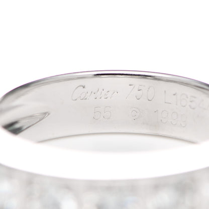 Cartier 18K White Gold Diamond Tectonic Band Ring 55 7.25 5 of 5