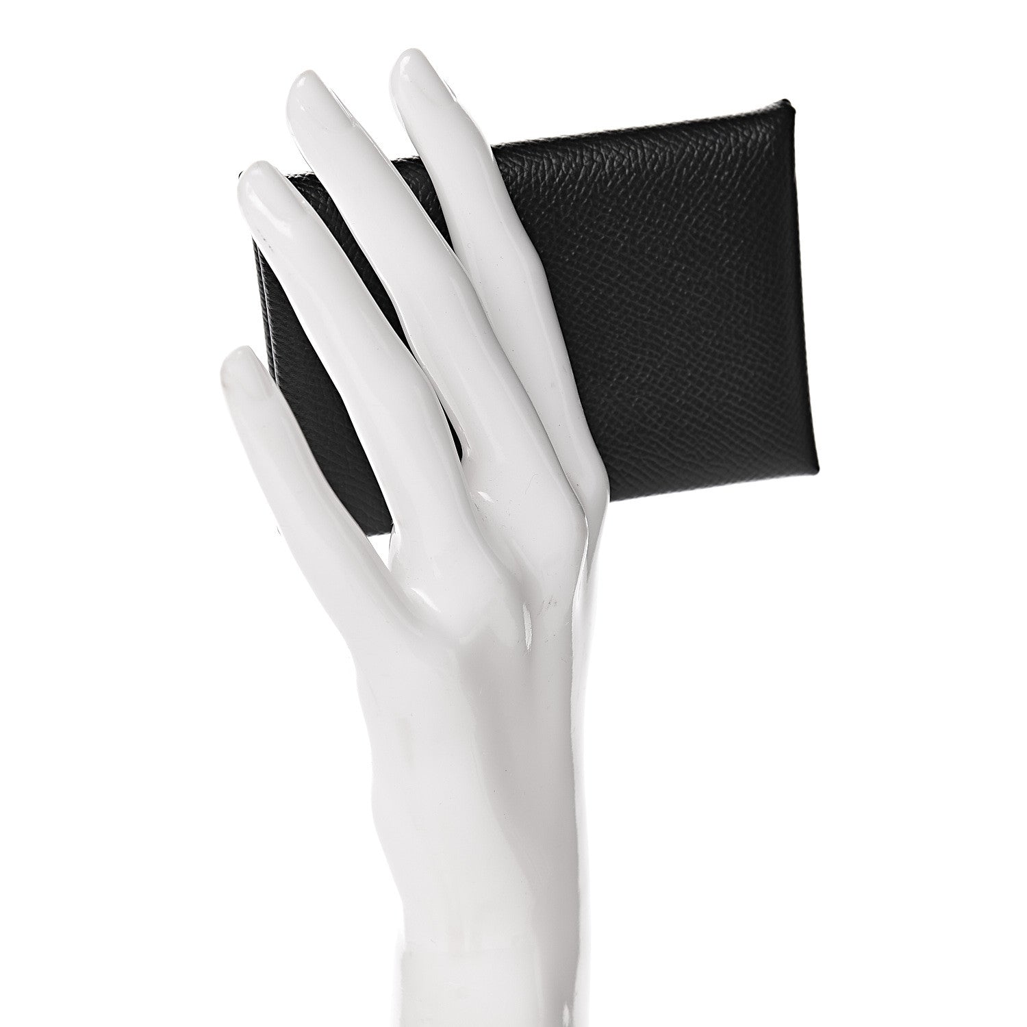 Hermes Epsom Calvi Card Case Black 2 of 9