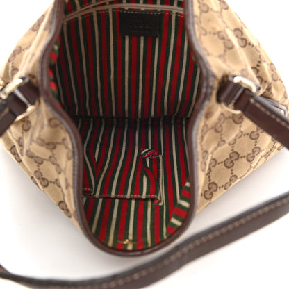 Gucci Monogram Medium New Britt Hobo Dark Brown 5 of 10
