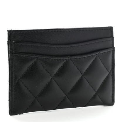 Chanel Lambskin Quilted Card Holder Black 3 of 9