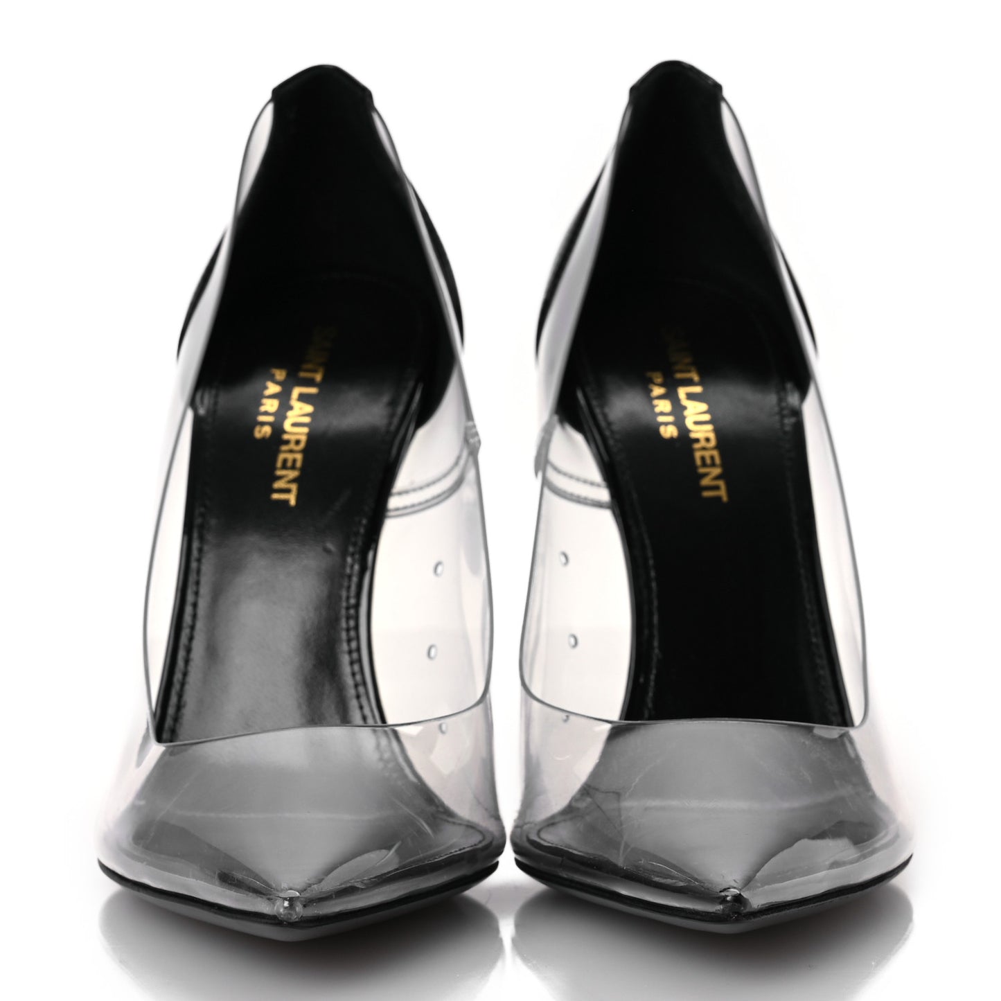 Patent Calfskin PVC Opyum 110 Pump 38 Black Transparent