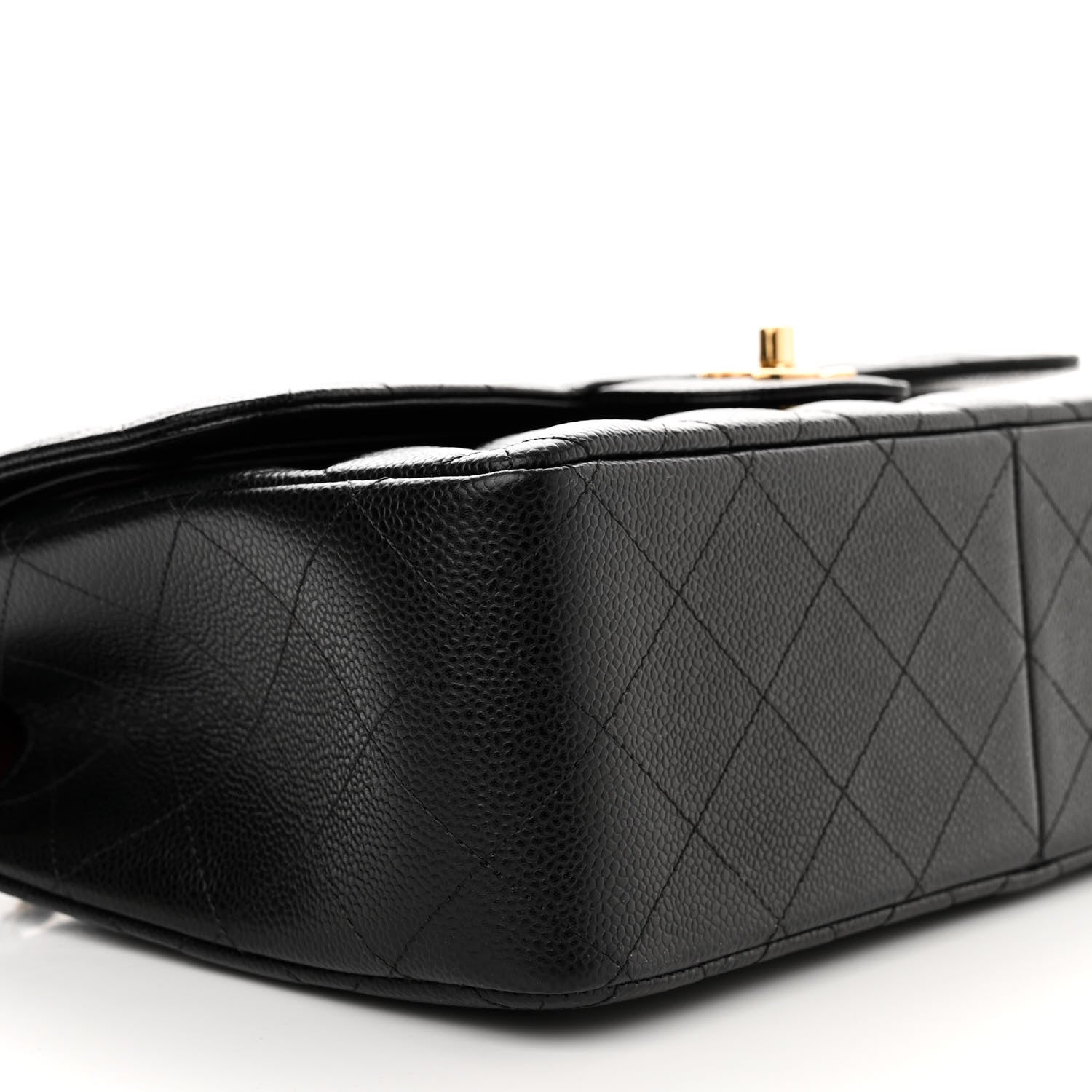 Chanel Caviar Quilted Jumbo Double Flap Black 9 of 10