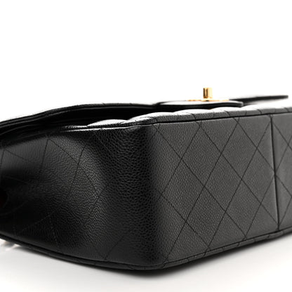 Chanel Caviar Quilted Jumbo Double Flap Black 9 of 10