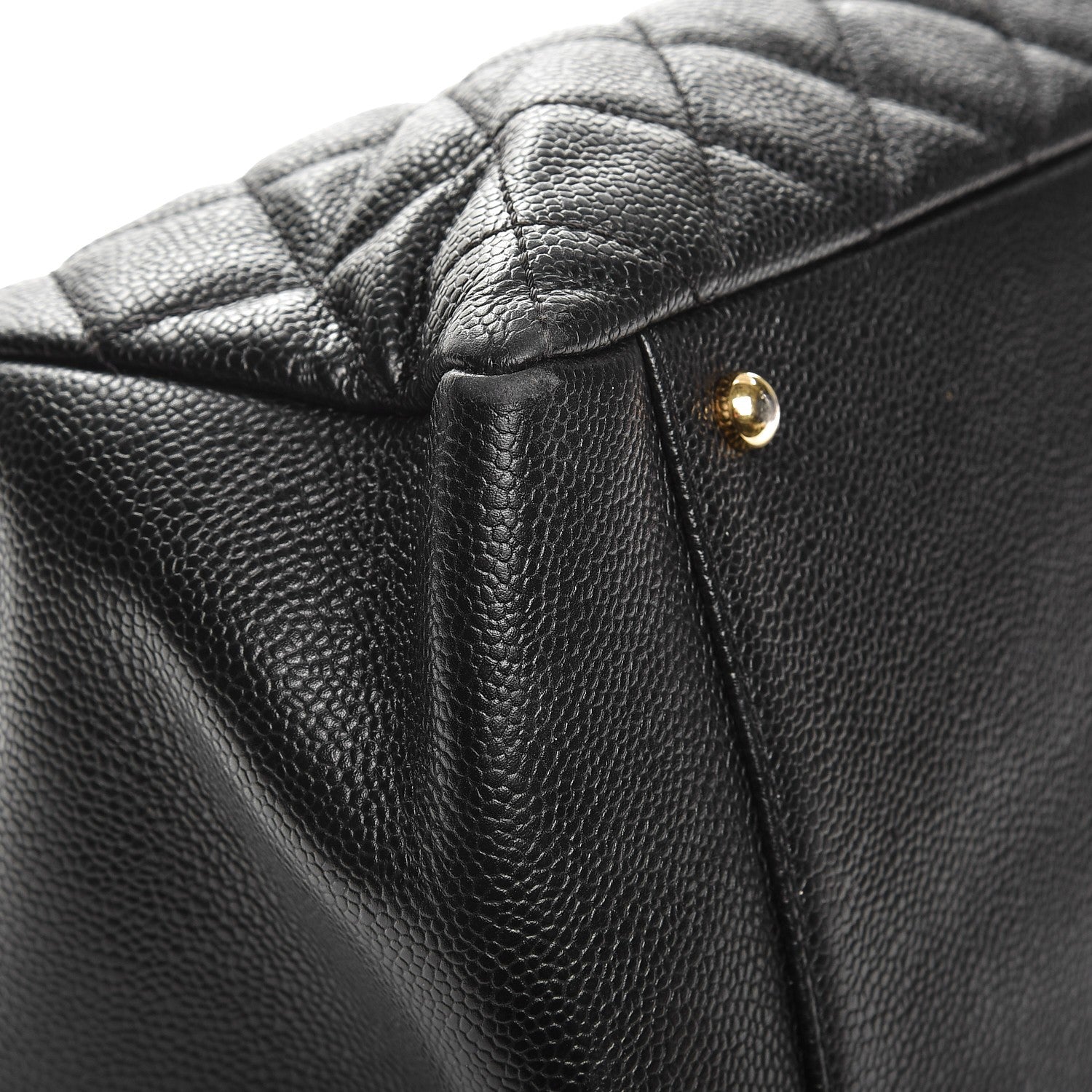Chanel Caviar Quilted XL Grand Shopping Tote GST Black 9 of 14