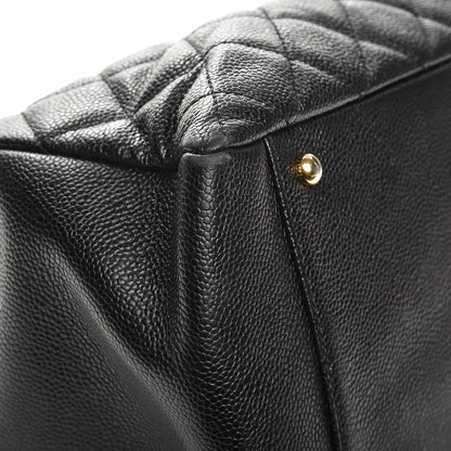 Chanel Caviar Quilted XL Grand Shopping Tote GST Black 9 of 14