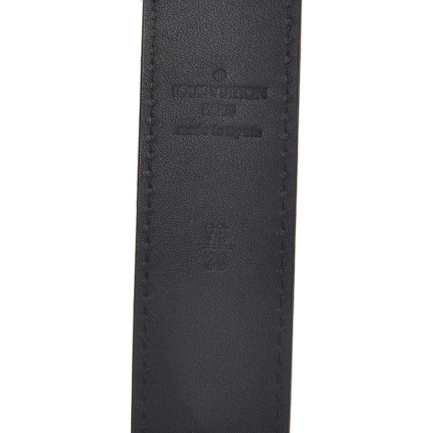 Louis Vuitton Monogram Multicolor LV Cut Reversible Belt 75 30 Black 7 of 8
