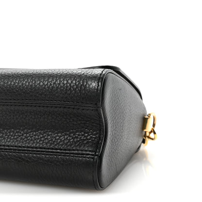 Louis Vuitton Taurillon Smooth Calfskin Scrunchie Twist One Handle MM Black 9 of 10