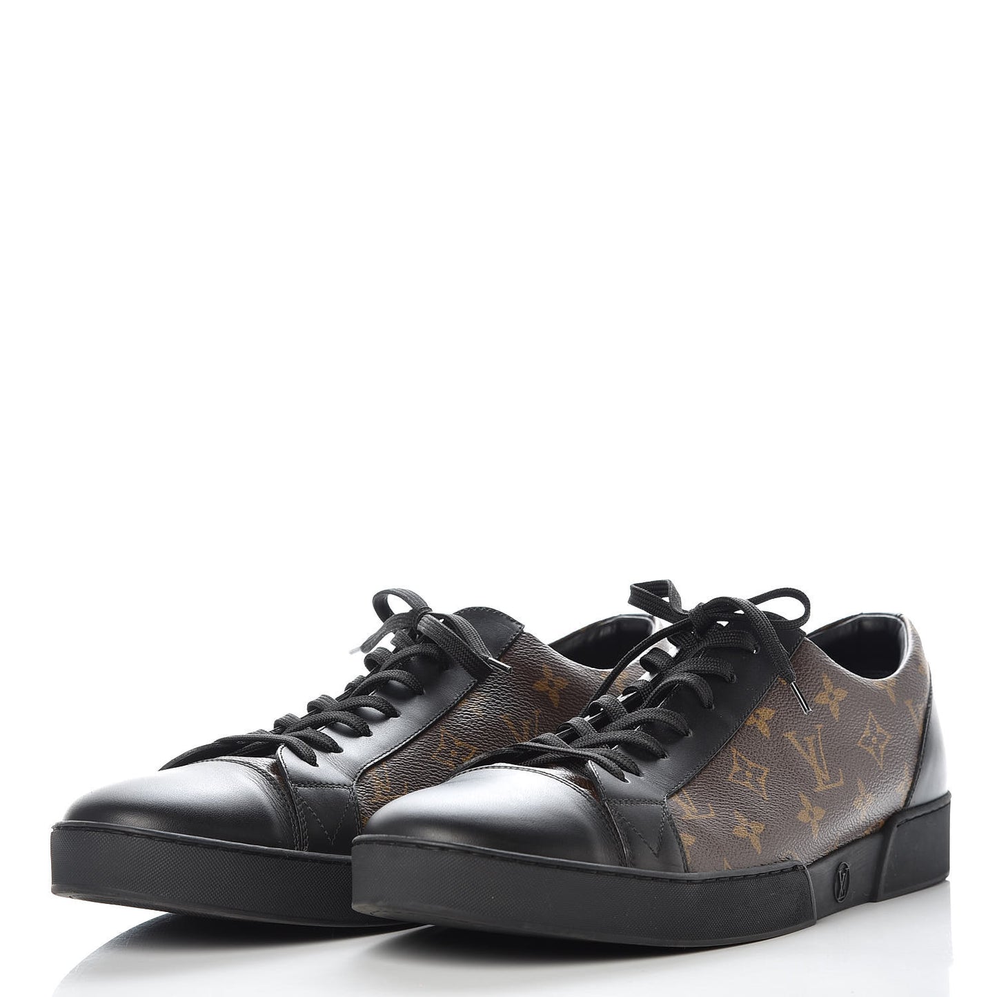 Calfskin Monogram Luxembourg Sneakers 12 Black