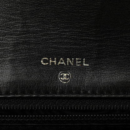 Chanel Patent Timeless CC Wallet On Chain WOC Black 6 of 10