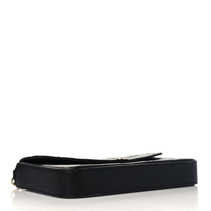 Louis Vuitton Empreinte Pochette Felicie Chain Wallet Black 5 of 7