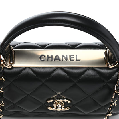 Chanel Lambskin Quilted Small Trendy CC Dual Handle Flap Bag Black 7 of 12