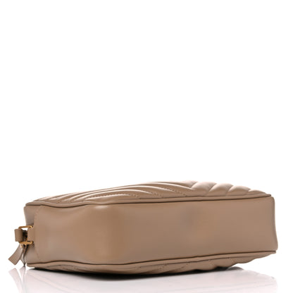 Saint Laurent Calfskin Matelasse Monogram Lou Camera Bag Dark Beige 4 of 10